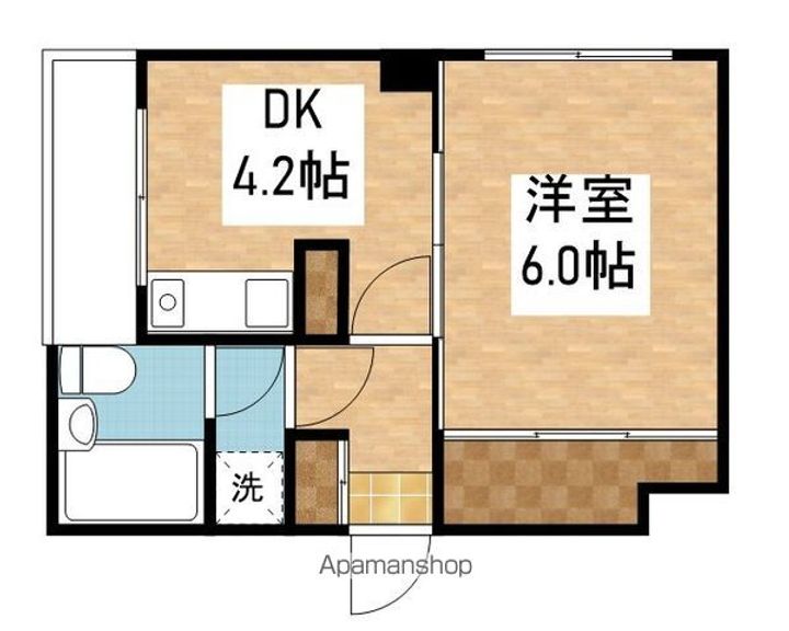 ダイアパレス東大通402の間取り