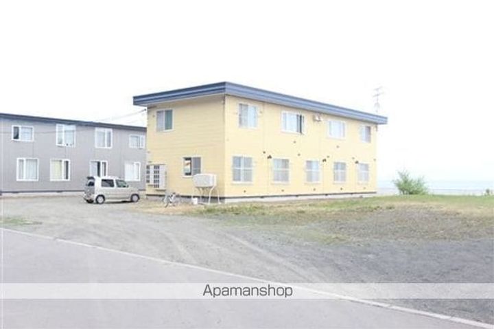 北海道網走市海岸町の賃貸アパートの外観