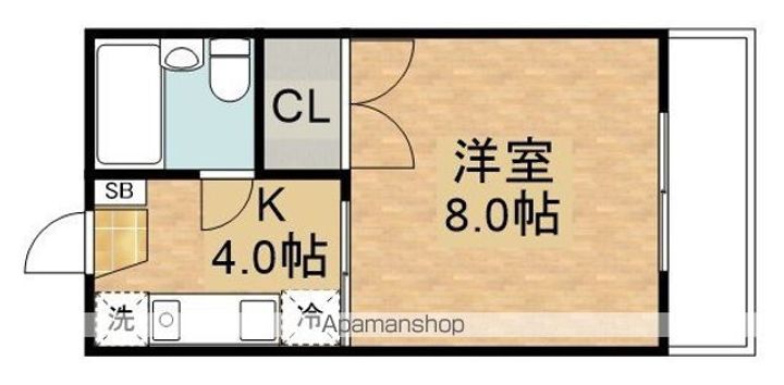 滋賀県草津市野路東5丁目の賃貸アパートの間取り