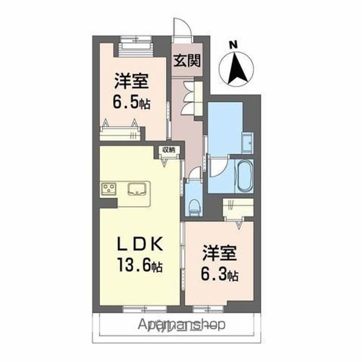シャーメゾンレジデンス夜明の間取り