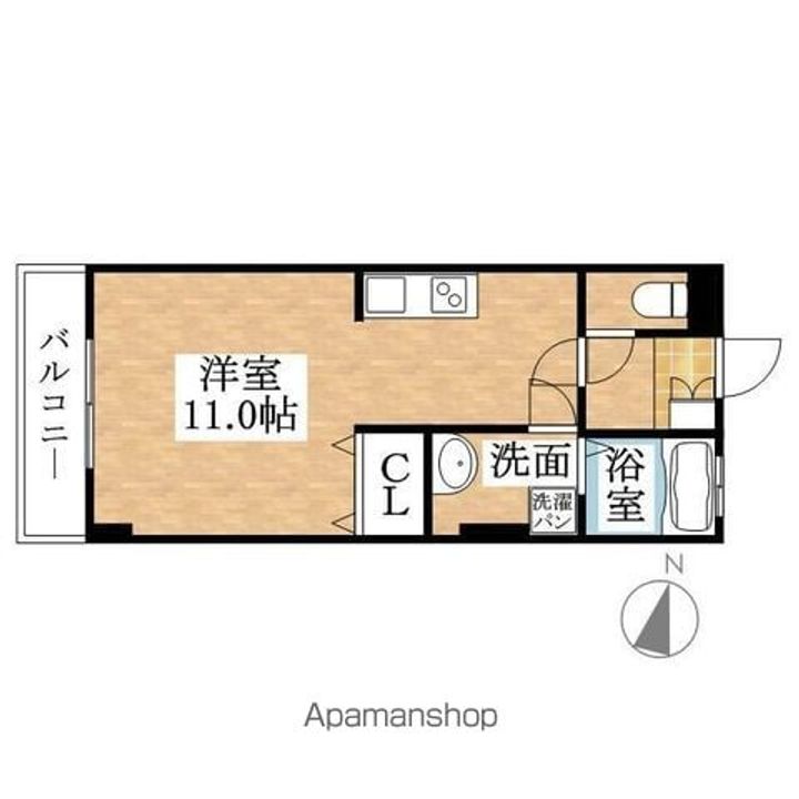 メゾン須ヶ口202の間取り