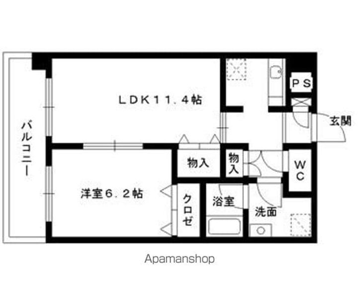 ハイツ・ルミエールペッティ402の間取り