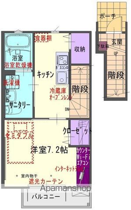 GRAND SOLEIL 北鬼柳 A215の間取り