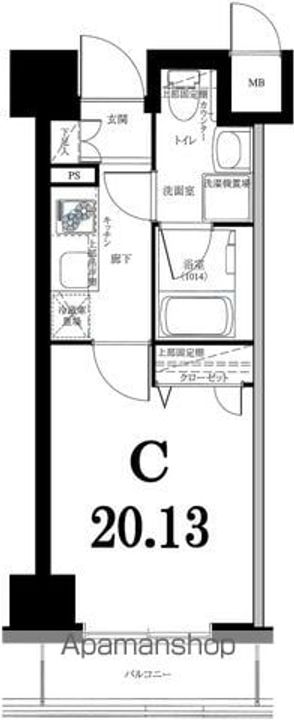 グリフィン横浜・グランビスタ603の間取り