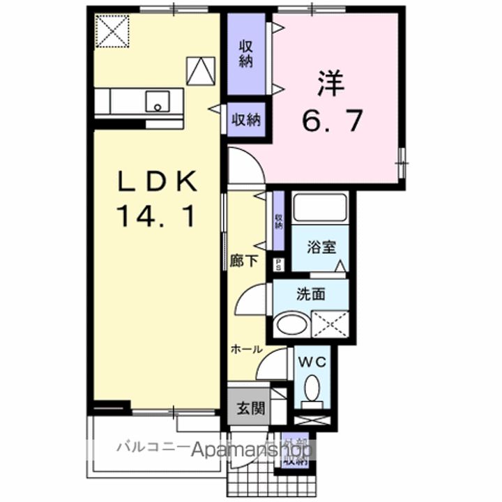カンパーニャBの間取り