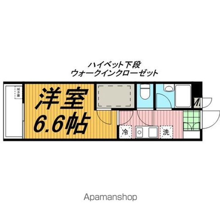 千葉県柏市あけぼの2丁目の賃貸マンションの間取り