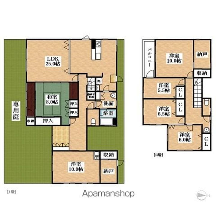 愛知県岩倉市八剱町下池田(一戸建)の賃貸物件戸建ての間取り