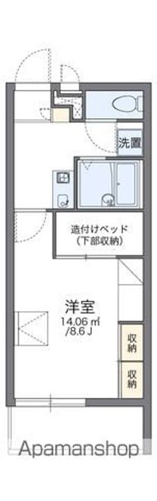 レオパレスわかば305の間取り