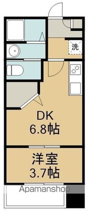 宮城県仙台市宮城野区鉄砲町東の賃貸マンションの間取り