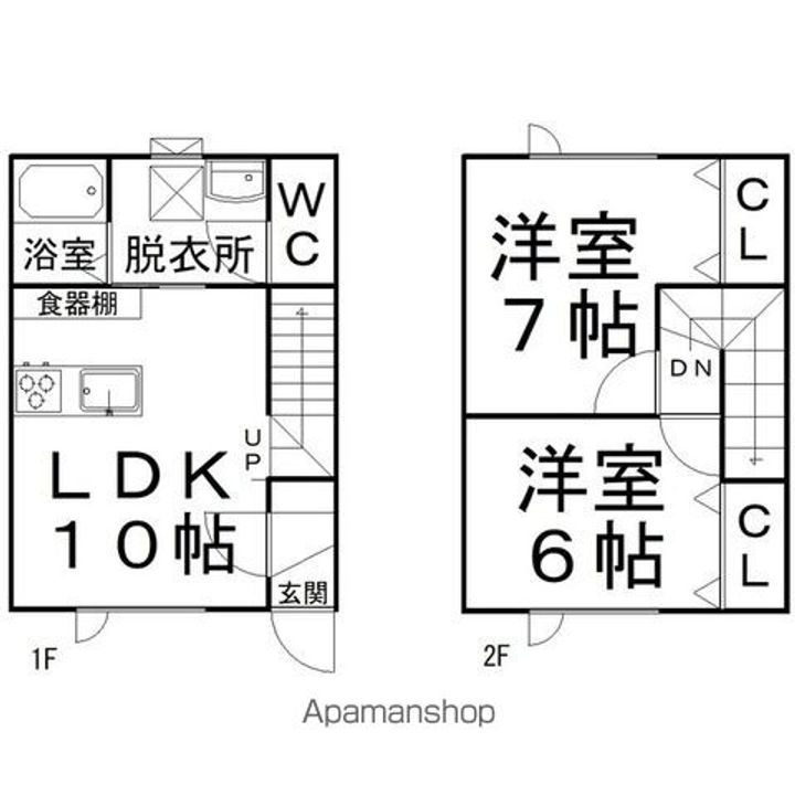 ローヤルハイムとん田西Bの間取り