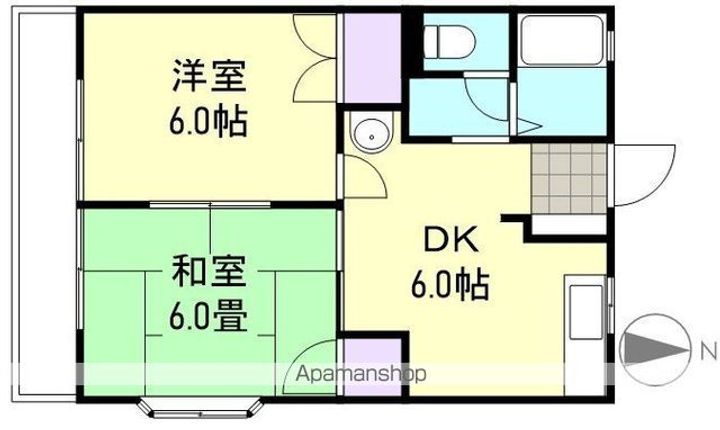 フレグランス中島の間取り