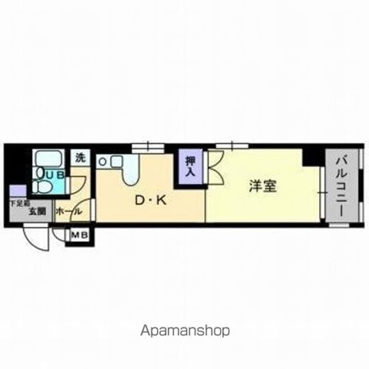 香川県高松市扇町1丁目の賃貸マンションの間取り