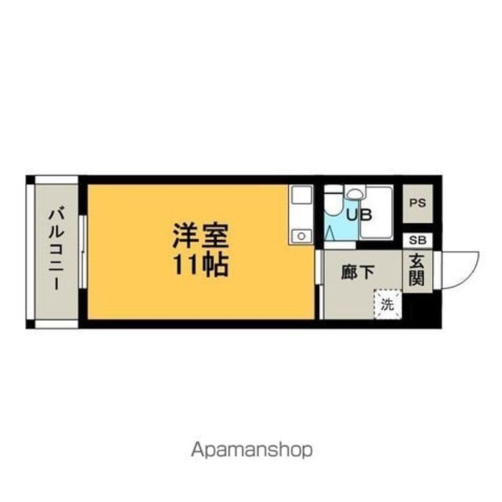 福岡県福岡市博多区比恵町の賃貸マンション208の間取り