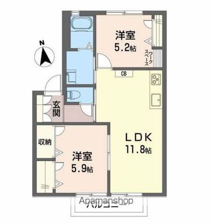 ビバーラ石井の間取り