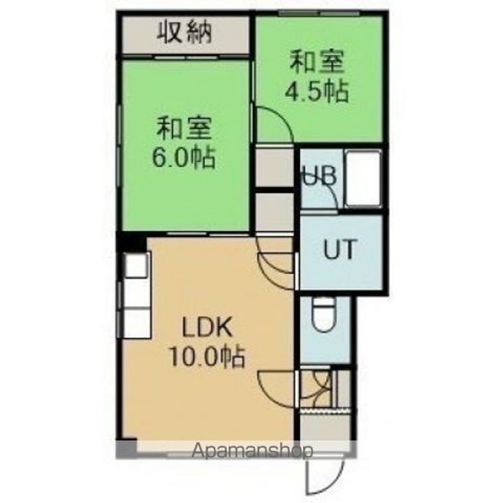 ピアコート福嶋301の間取り