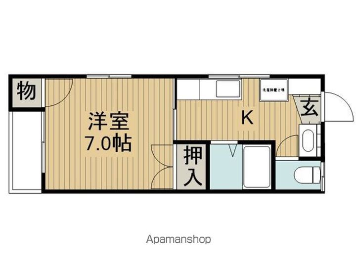 飯島コーポ202の間取り