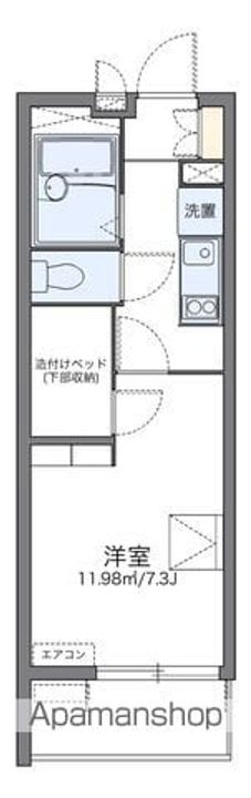 レオパレスPINES寿206の間取り