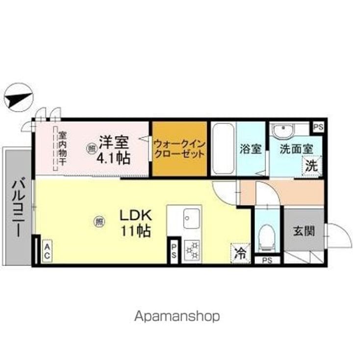ラ ヴィータ鳳203の間取り