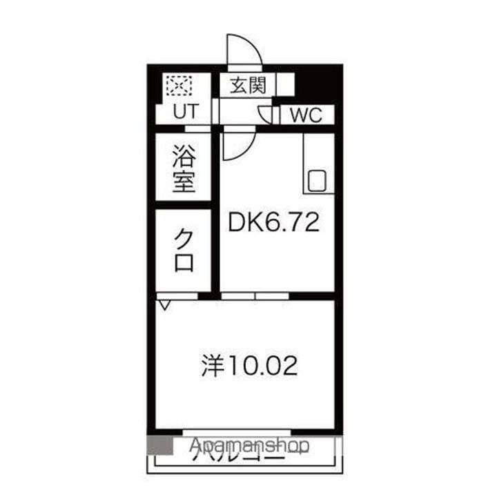 愛知県名古屋市東区筒井3丁目の賃貸マンションの間取り