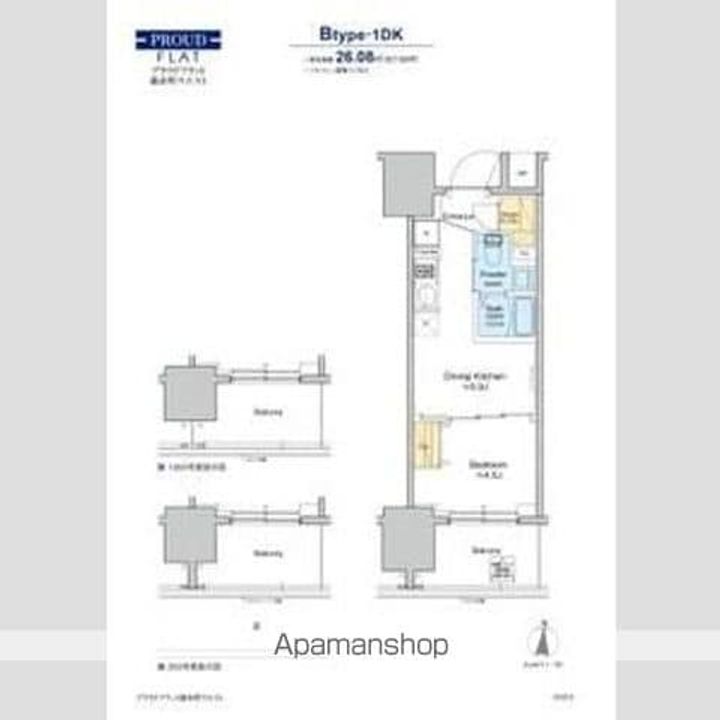 プラウドフラット錦糸町ウエストの間取り