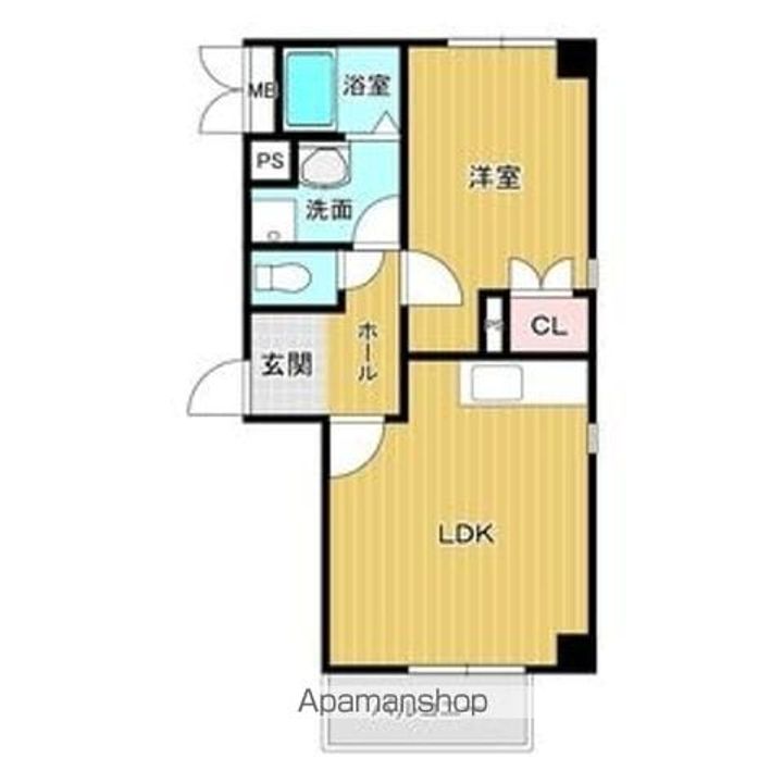 愛知県名古屋市西区香呑町5丁目の賃貸マンションの間取り