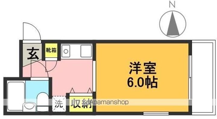 東京都杉並区永福3丁目の賃貸マンションの間取り