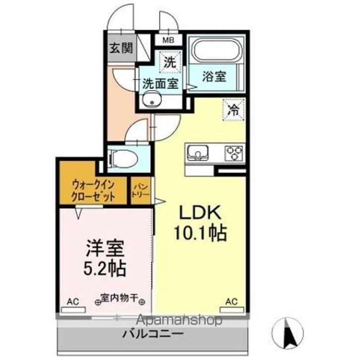 Dーroomあすと長町Ⅲの間取り