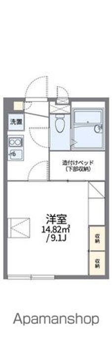 レオパレス英俊Eの間取り