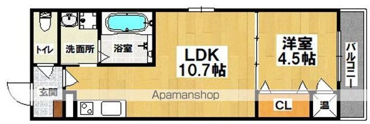 オルフェアメゾン清水丘壱番館の間取り