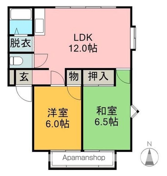 サンビレッジ住吉 B202の間取り