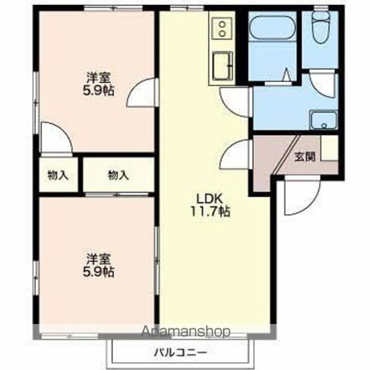 ドミールのぞみF101の間取り