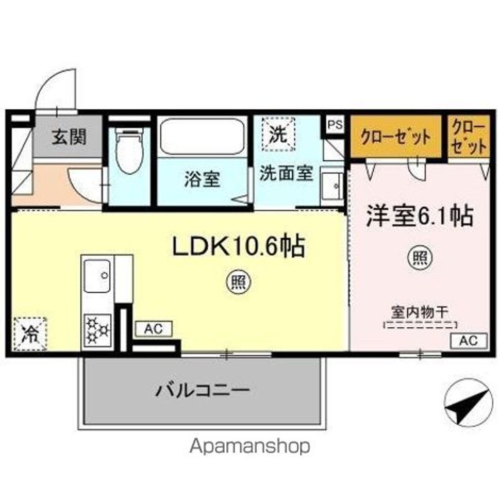 WM新八代 A棟の間取り