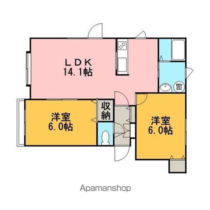 ベルフォートAの間取り