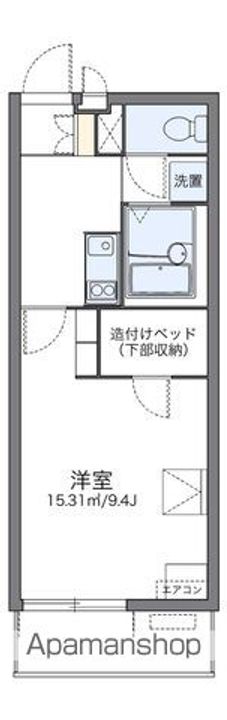 レオパレスイーストビレッジ2の間取り
