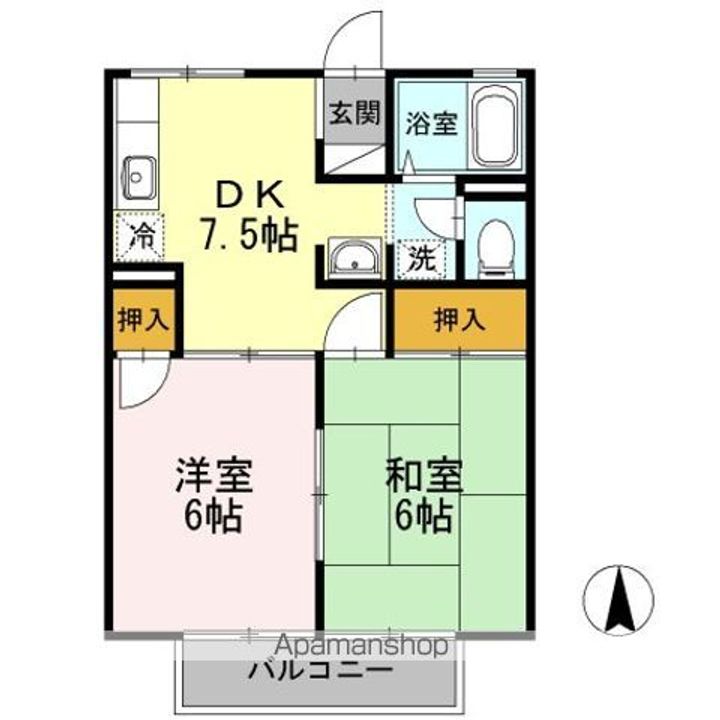 プレジール矢杉の間取り