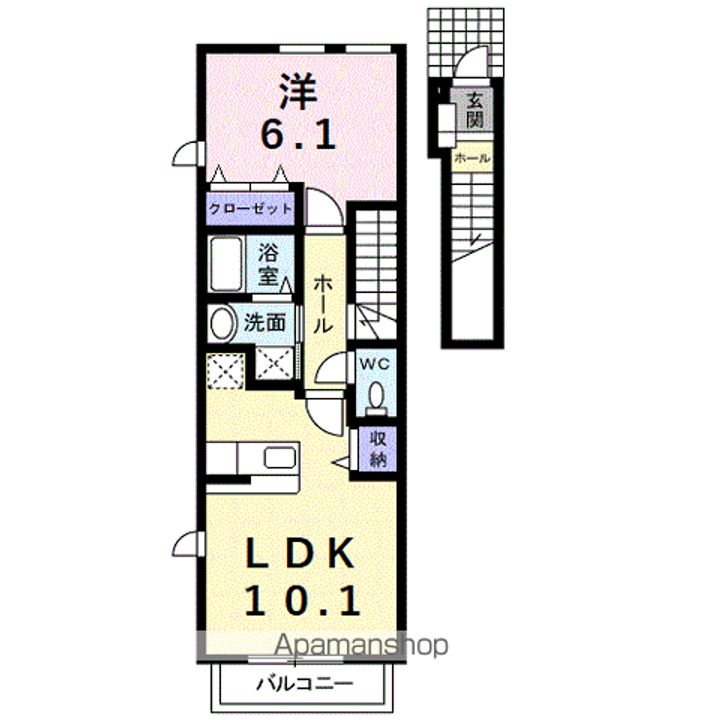 QUARTER DECKの間取り