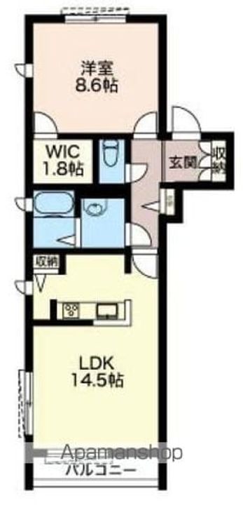 ベルドミール中野201の間取り