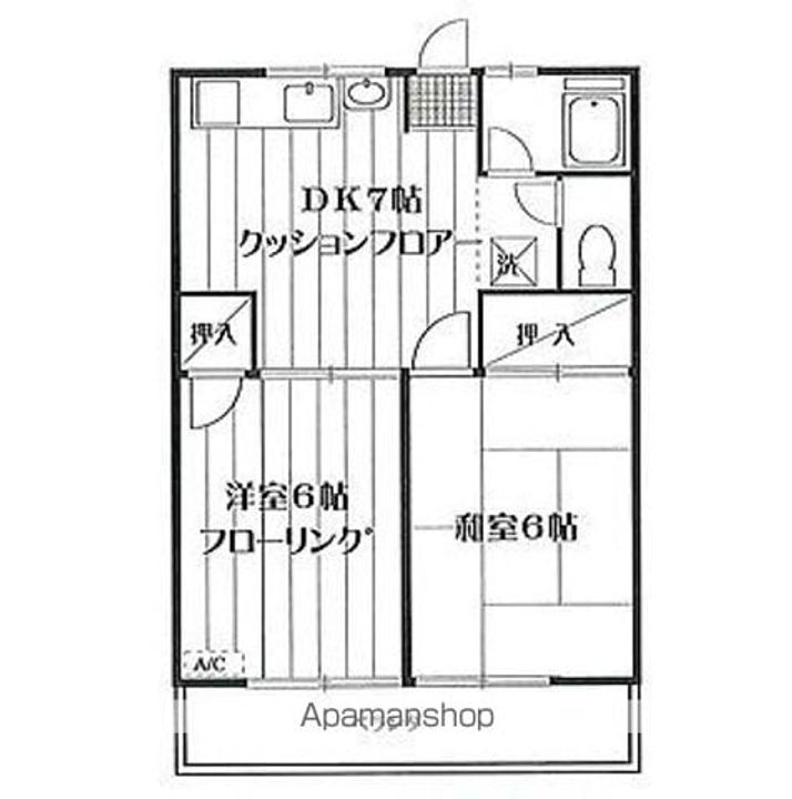 東京都練馬区羽沢3丁目の賃貸アパートの間取り