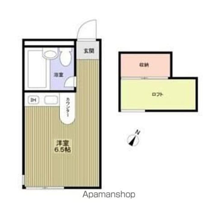 フラットタキザワB号棟の間取り