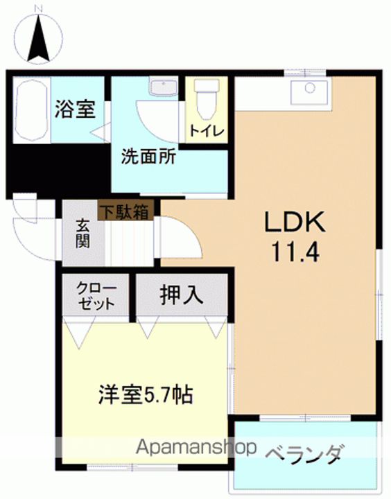ヒーローマンションダリア302の間取り