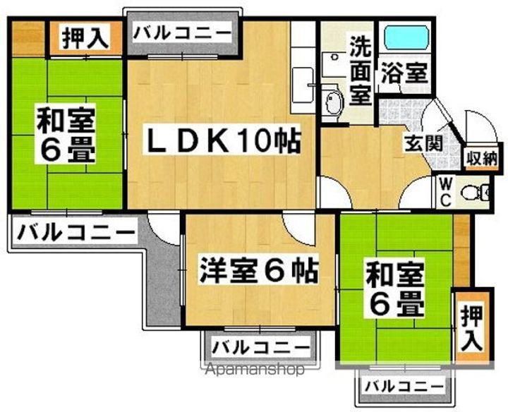 ヒルズコートの間取り