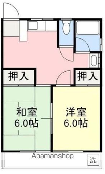香川県さぬき市志度の賃貸アパートの間取り