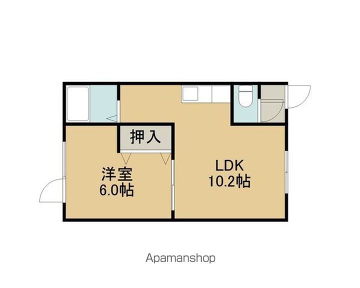 ロイヤルハイム青雲D203の間取り