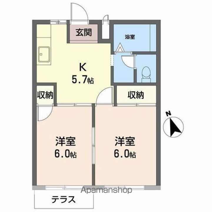 エルディム今原の間取り