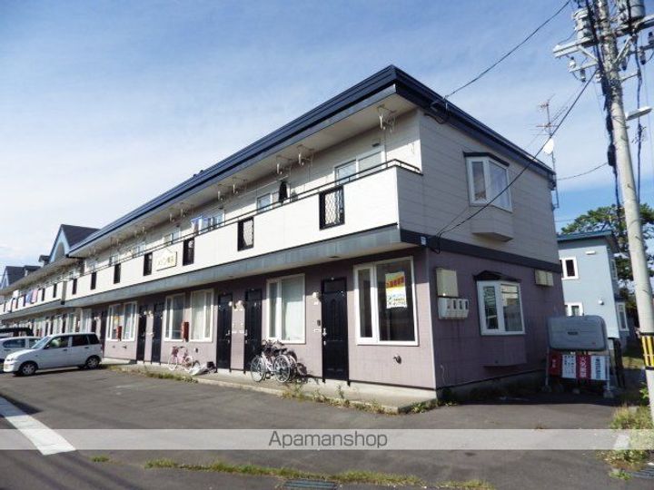 北海道北斗市東浜2丁目の賃貸アパート107の外観