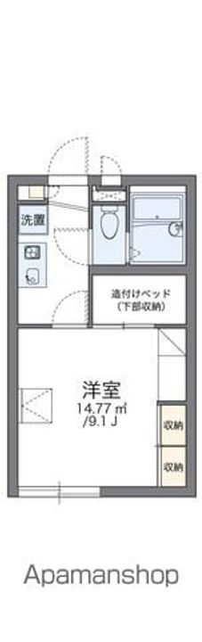 レオパレスめぞん恵智川204の間取り