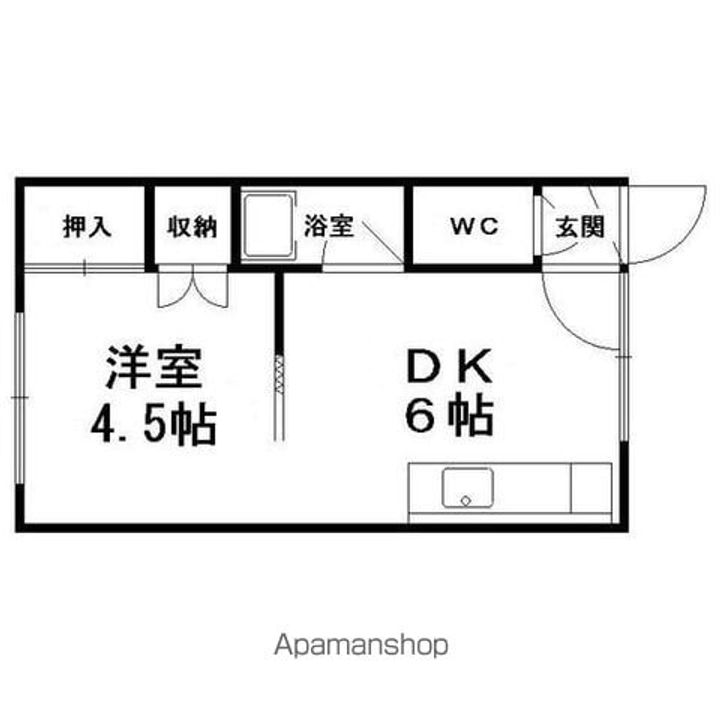 コーポラスみやび205の間取り