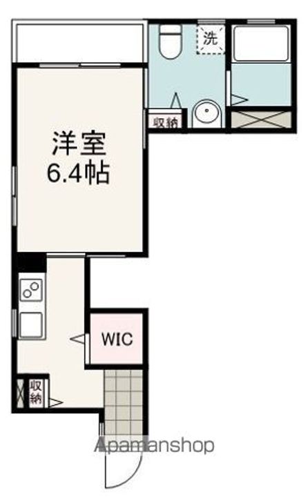 新富町セゾンヴェール103の間取り