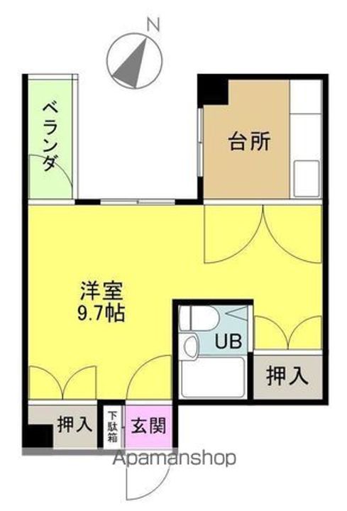 サンモール天王崎405の間取り