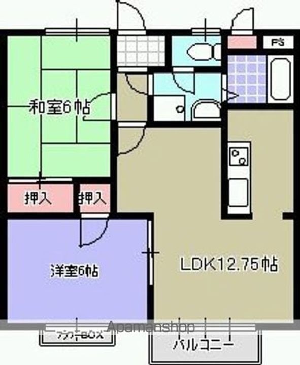 ハイツウィンディA101の間取り